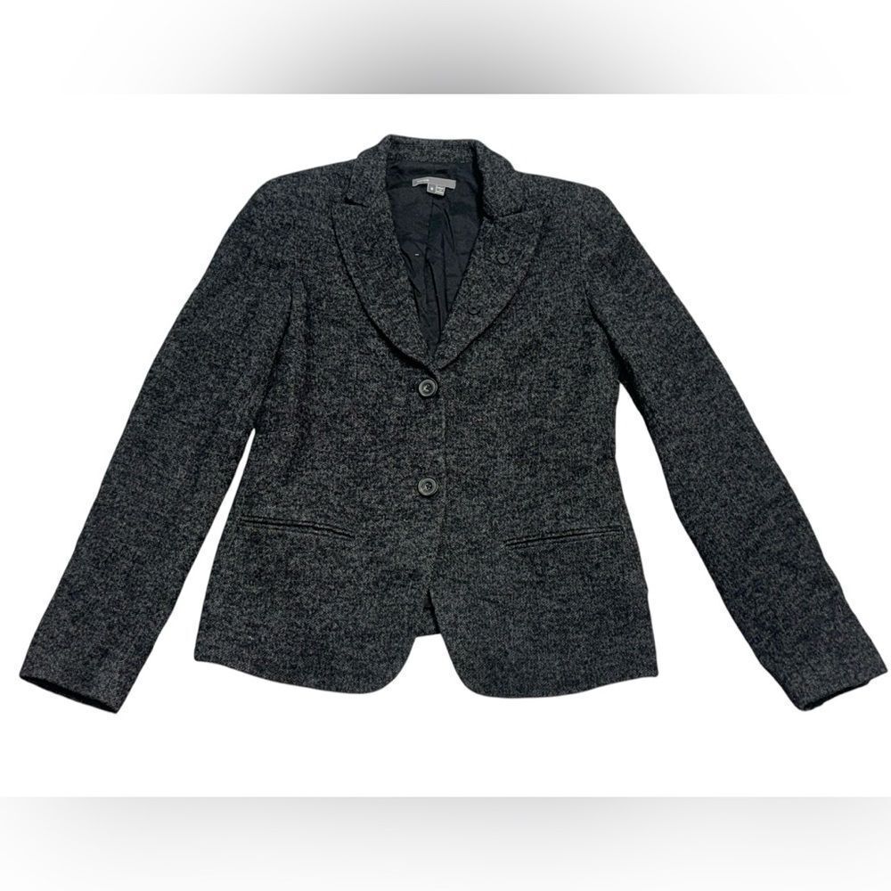 ❤️ 👀 Women’s VINCE Wool blend charcoal gray 2 button blazer size 6